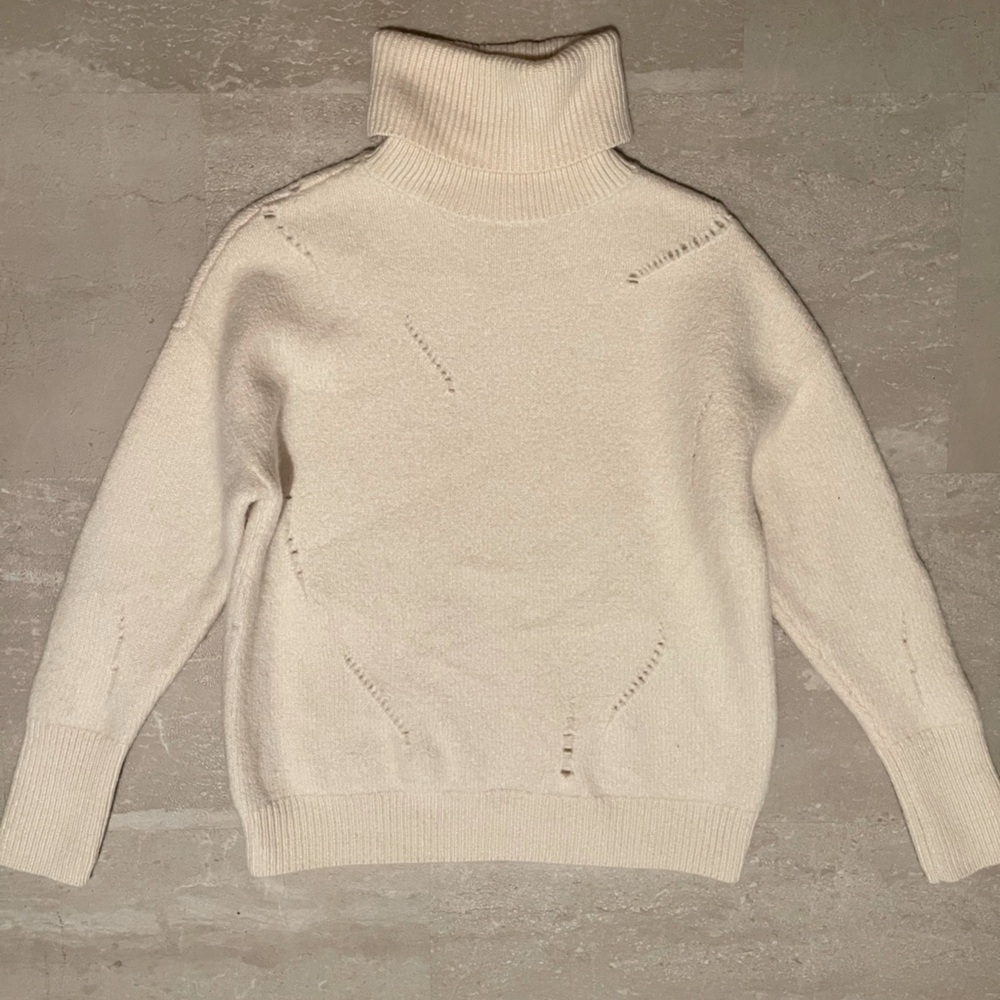 MICHAEL Michael Kors lambs wool/alpaca turtleneck sweater warm thick dense